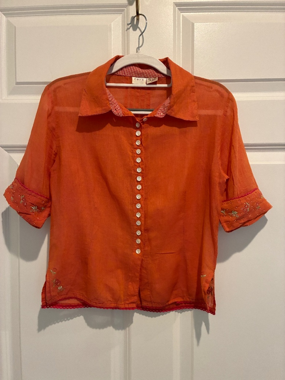Shirt with matching camisole